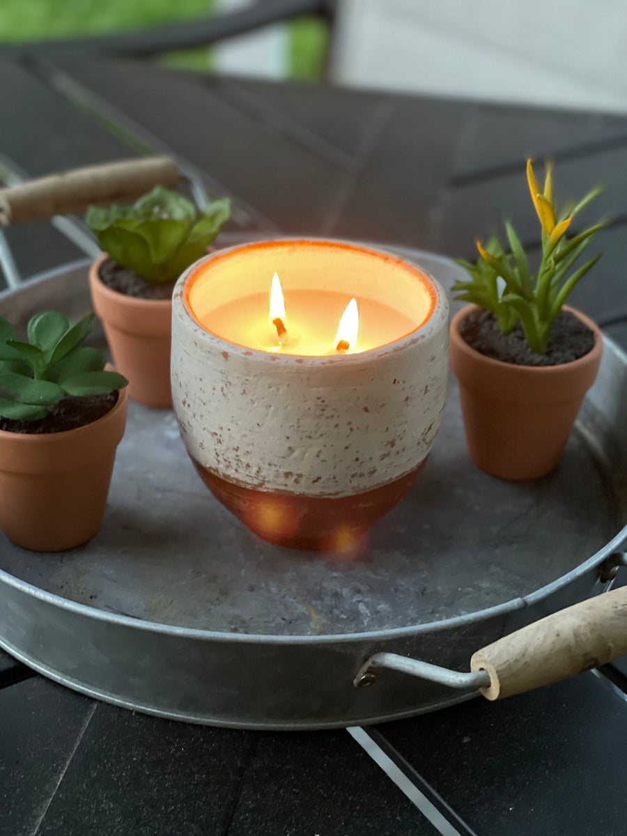 Citronella clay pot candle – Maryland Farm Girl Co.