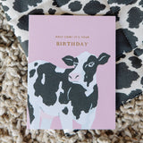 Holy Cow Birthday Greeting Card