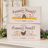 Farmers Market Rectangle Box Sign
