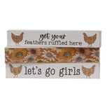 Let's Go Girls Floral Chicken Mini Stick - 3 piece set