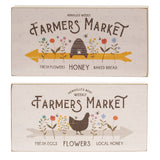 Farmers Market Rectangle Box Sign