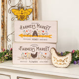 Farmers Market Rectangle Box Sign