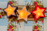 Mini star dough bowl candles