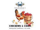 Chickens & Cider scented soy candle