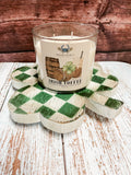 Wooden checkered shamrock riser