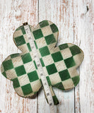 Wooden checkered shamrock riser