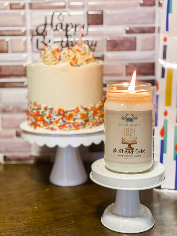 Birthday Cake scented soy candle