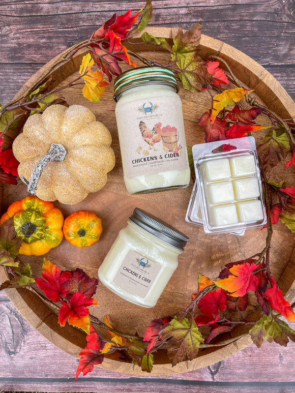 Chickens & Cider scented soy candle