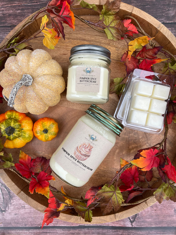 Pumpkin spice buttercream scented soy candle