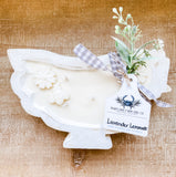 Hen dough bowl candle