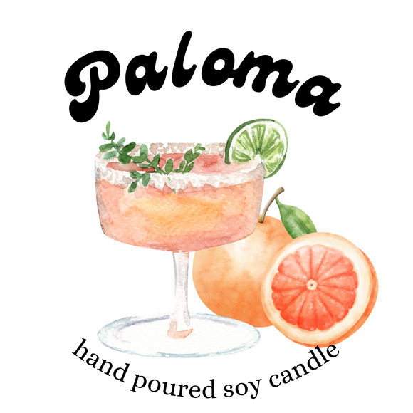 Paloma scented soy candle